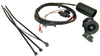 Motorcycle 12V Waterproof Plug Socket Wire Harness 60" w/boot Outlet Jack Fused.
