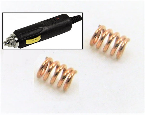 Heavy Duty Appliance 2X Replacement Plug Springs Fuse Accessory Lighter Style 12 Volt #2sprng2