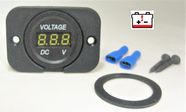 Voltmeter 36V Voltmeter Digital Monitor Gauge Battery Bank Voltage Gol –  12vtechnology LLC