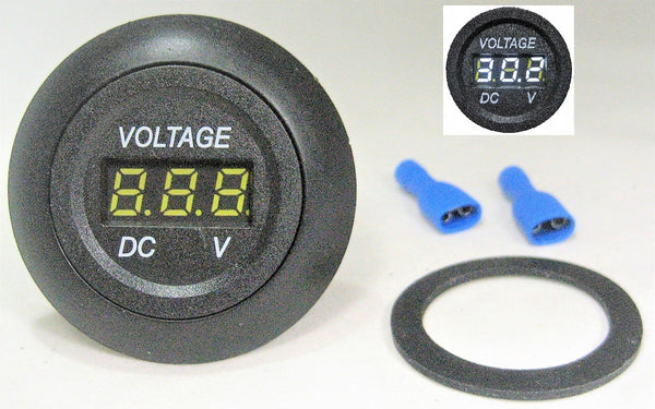 Golf Cart Digital LED 36V Voltmeter Monitor Battery Bank Panel Dash Gauge #VMRHC-36RNG