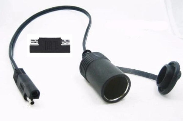 SAE 18" Connector Adapter 12 Volt Lighter Truck 16 AWG Power Trailer Plug Cable #sae1/rsae