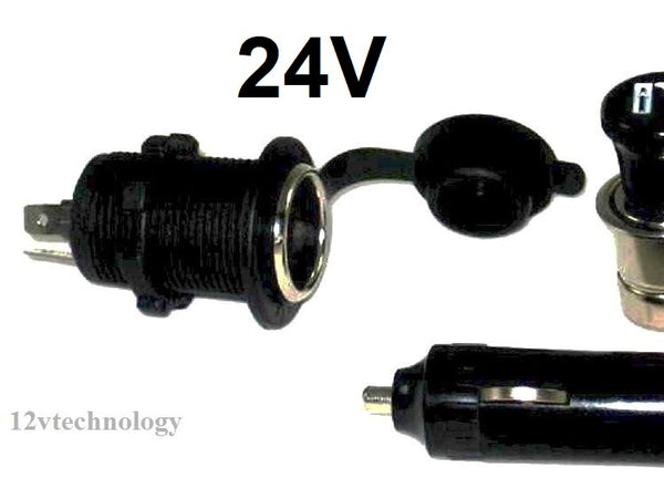 24V Weatherproof Motorcycle Hot Plug Cigarette Lighter Socket Also for Accessories Power Outlet ct/sw-24