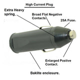All Metal 12V Socket and Bakelite Plug High Power 25 Amp Current Lighter Style #MS5/ZPLG/PBA